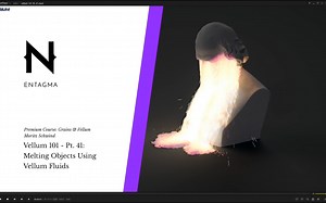 Houdini Entagma Vellum Melting Objects UsingVellum Fluids