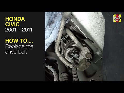 Honda Civic (2001 - 2011) - Replace the drive belt