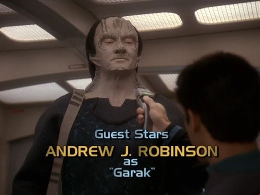 Starfleet Records: Between Love and War. (Arc: Changeling infiltration and Arc: Internment Camp) #klingons "I really must remember to stop underestimating you," says Garak, who then reveals that the transmission was really a distress call from Enabran Tain, the former head of the Obsidian Order. The Cardassian tailor admits that he and Tain were "very close," and despite their tumultuous history, feels obliged to find him. Garak offers to bring Bashir along with him on this rescue mission. Bashi