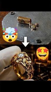 From Gold to Beautiful Ring 💍 | Goldsmith Skills #Shorts