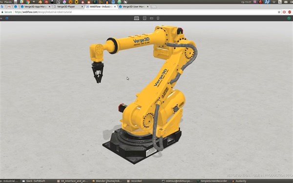 Verge3D工业机器人教程