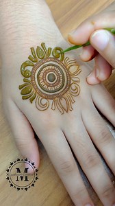 Bold lotus mandala design tutorial #mahmudasmehndi #explorepage #henna #everyonehighlightsfollowers #fbviralpost2025シ #vedioviral | Mahmuda's Mehndi