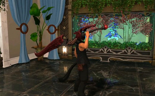 【FF14】最终幻想14 - 5.2红宝石神兵全职业武器展示 装等485（猫男）（5.2 Ruby Weapon）