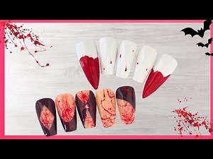 Dual Vampire Nail Art Tutorial 🧛‍♀️ | Spooky Nails for Beginners 💅