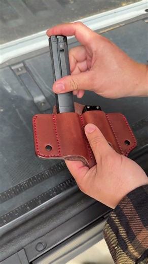 Basic Tool Carry Setup Sheath in Double Clips - Multitool & Flashlight Belt Organizer #tools #truck