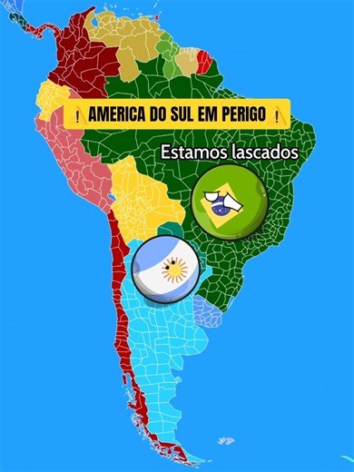 🌍 SOUTH AMERICA IN DANGER! (Countryballs)🤯