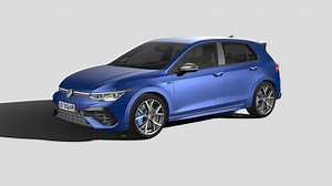 Volkswagen Golf R 2022 - Buy Royalty Free 3D model by SQUIR3D