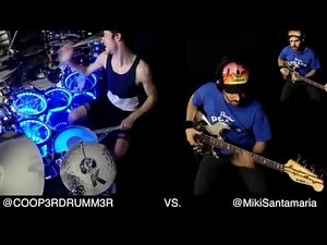 Drums VS. Bass - CRAZY Bass Solos & Drum Solos! ft. Miki Santamaria