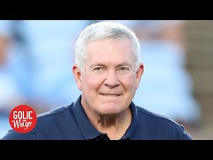 Mack Brown didn't think his postgame dancing would become a tradition at UNC | Golic and Wingo