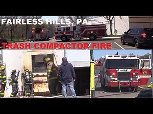 Trash Compactor Fire at Dick's 4/16/24 Fairless Hills, PA.