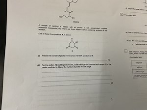 (i)Predict the number of peaks in the carbon-13 NMR spectrum o... | Filo