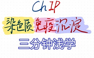 【三分钟一张图】浅学一下染色质免疫沉淀ChIP
