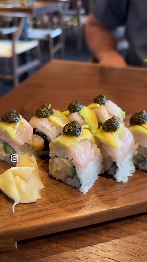 Sushi Row is officially open! From one of the creative minds behind restaurants Dos Santos and White Pie, Jason Wallenta and his wife Riley bring an elevated and elegant sushi experience to Colorado Springs. From simple, well rounded cocktails to vibrant raw dishes, the team at Sushi Row expertly executes a wide variety of unique, creative flavors. A tip from us: order the Spicy Lucca roll. It is a truly extraordinary bite. Join Sushi Row for dinner Tuesday - Sunday at 316 N. Tejon St. #downtown