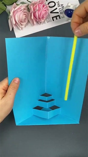 Make a flag-raising craft with a straw and cardstock