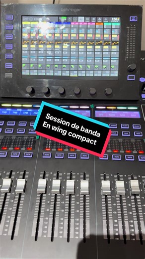 Ya con la sesión echa ya lo que sigue es el flujo de trabajo en la consola #wingcompact #aux #bus #matrix #efx