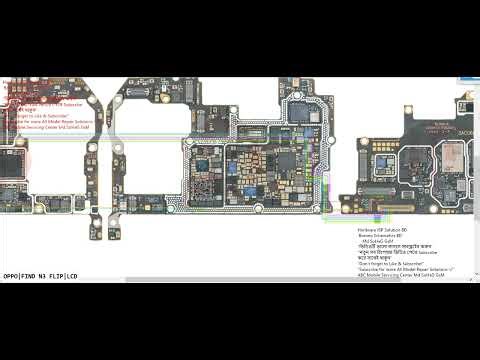 OPPO FIND N3 FLIP LCD Display Light & Graphics Ways No Graphics Black Screen Connector Solution