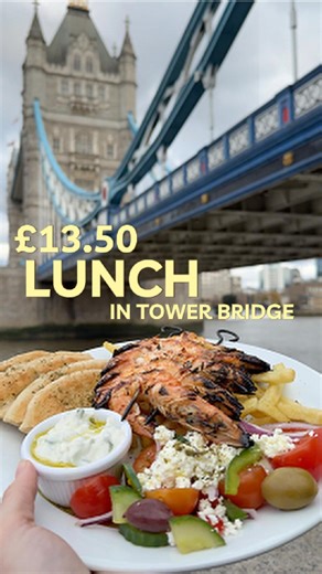 Our own hidden gem in London. 🤫 If you’re looking for an affordable dining spot near Tower Bridge, why not look IN Tower Bridge? The Real Greek sits within the south side of our favourite bridge with beautiful views all around. We're super proud of this location and our food, especially our famous £13.50 lunch! Come by? #towerbridge #towerbridgeviews #londonrestaurants #london #londonfood | The Real Greek