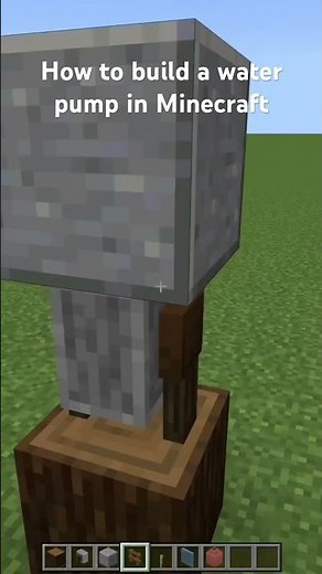 How to build a water pump in Minecraft #minecraft #tutorial #starforge #gaming #shorts