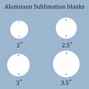 20pcs White Sublimation CIRCLE BLANK, Double Sided Sublimation Blanks With Two Holes, Aluminum Dye Sub Blanks, Sublimation Teacher Lanyard - Etsy