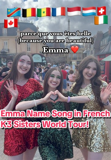 Chantons pour Emma : K3 Sisters Tour en France