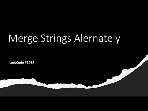 [SOLVED!] Merge Strings Alternately - LeetCode 1768 - Java