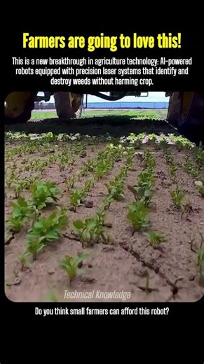 Future Farming: Robot Kills Weeds with 100% Accuracy 🌱