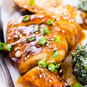 Baked Honey Garlic Chicken - iFoodReal.com