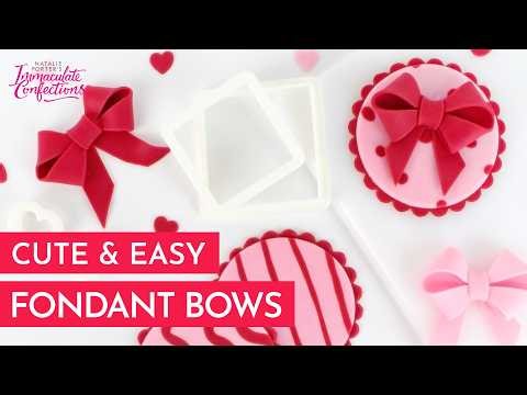 How to Make Easy Fondant Bows for Cake Decorating