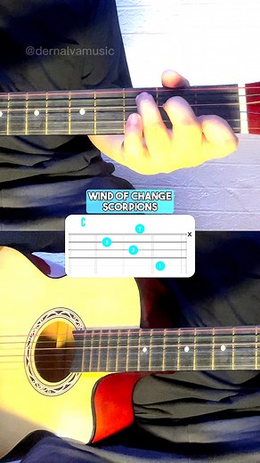 3.8K views · 84 reactions | Wind Of Change - Scorpions | Guitar Chords Tutorial For Beginners #fbreels #guitartutorial | dernalvamusic | Facebook