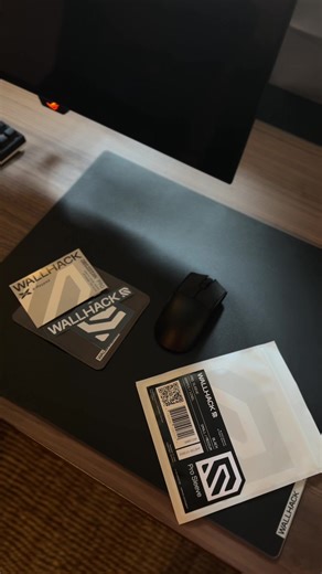 Finally here #wallhack #glasspad #glassmousepad @WALLHACK #setup #techtok