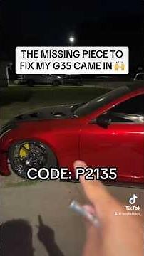 Fixing my G35 (CODE P2135) #carshorts