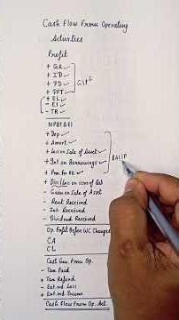 learn Cash flow from operating activities Easily| Cash flow statement| class 12 | Accounts
