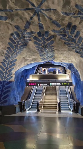 8.9K views · 155 reactions | Amazing Stockholm Metro. It is said that Stockholm underground is the longest art gallery! WTC2025 is not over and we are heading to London. Follow us at tunnel.engineering #underground #stockholmmetro #Stockholm #tunnelling #tunnelengineering | tunnel.engineering | Facebook