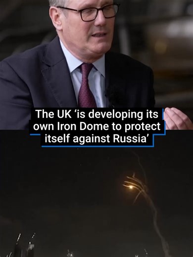 The UK is developing its own Iron Dome-style defence system to protect against Russia. A defence chief says this comes after warnings of a ‘looming threat’ from Russian missiles. The system, first developed in by Israel, is designed to intercept and destroy incoming rockets. #UK #russia #irondome #defence #rockets