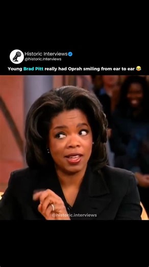 Historic Interviews 🎤 on Instagram: "In this clip, a young Brad Pitt sits across from Oprah Winfrey, and the dynamic is immediate. He’s relaxed, charming without trying, carrying the kind of presence that pulls attention without effort. Even Oprah can’t hide it. She’s smiling the entire time, clearly caught up in the moment. Back then, Pitt wasn’t just popular. He was the definition of a heartthrob. The kind that didn’t need theatrics or bravado. His appeal came from ease. A mix of confidence a