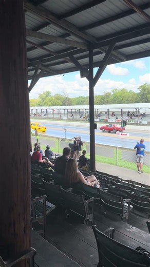 Mustang does insane Wheelie down the track at FordFest