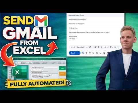 Fully Automate Gmail Emails from Excel (No Outlook Required)