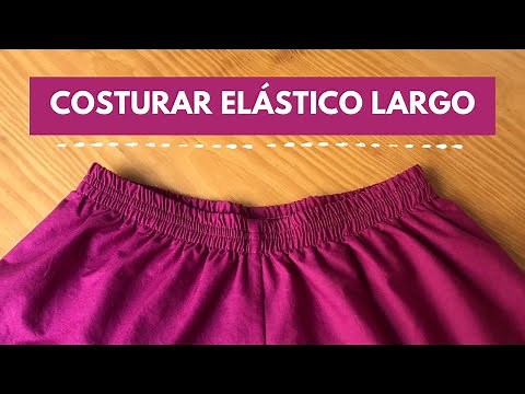 Como costurar elástico largo