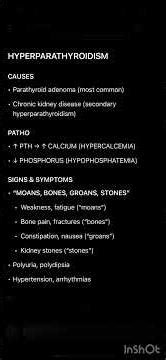 PARATHYROID DISORDERS- NCLEX QUICK REVIEW