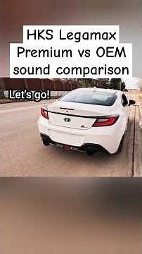 HKS Legamax Premium sound clip comparison vs OEM; too loud, too quiet, or just right? #gr86 #brz
