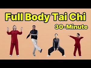 30-Minute Gentle Tai Chi Style Full Body Exercise to Burn Fat & Lose Weight at Home