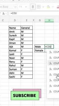 countif function in excel#excel #exceltips #excelformula #exceltricks