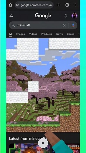 Playing Minecraft on Google | Google Easter Egg Minecraft 15 Years Anniversary #minecraft #google