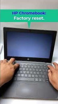 How to factory reset a HP Chromebook. #chromebook