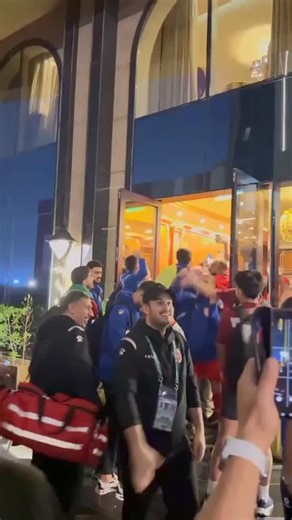 🇯🇴🤝🇻🇳 A Special Night of Celebration & Respect! 🎉 The players and coaching staff of U23 Jordan visited the hotel of U23 Vietnam to celebrate together after both teams secured their places in the quarter-finals of the AFC U23 Asian Cup 👏 A beautiful moment of sportsmanship ⚽ Unity beyond competition 🌏 True Asian football spirit #AFC #AFCU23 | ASEAN FOOTBALL