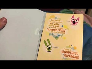 hoops&yoyo™ You are Wonderful Birthday Card With Sound