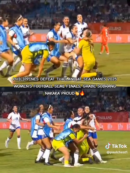 PHILIPPINES DEFEAT THAILAND AT SEA GAMES 2025 WOMEN'S FOOTBALL SEMI FINALS, GRABE SOBRANG NAKAKA PROUD👏🔥 PHILIPPINES IS NOW GOING SEA GAMES 2025 WOMEN'S FOOTBALL FINALS, WELL DONE TO OUR THAI FRIENDS#fyp #foryou #seagames2025 #philippineswomensfootball #philippines