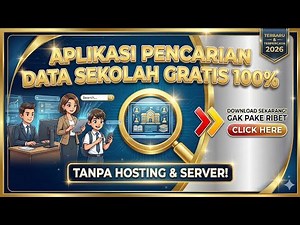 Aplikasi Pencarian Data Sekolah Gratis 100% | Tanpa Hosting & Server