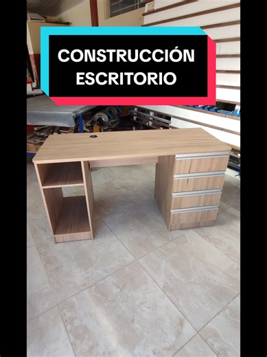 Construcción escritorio en melamina: proceso y diseño paso a paso