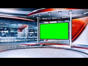 News Studio Background for green screen